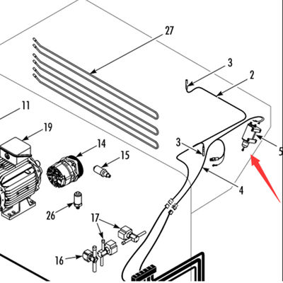 442823 Moteur de volet de dégivrage d'origine Thermo King T-880Pro