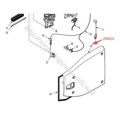 998024 THERMO KING couverture latérale du moteur de l'unité de réfrigération disponible pour T-600/800/1000M T-680/780/880/1080E/Pro couverture pièces de rechange