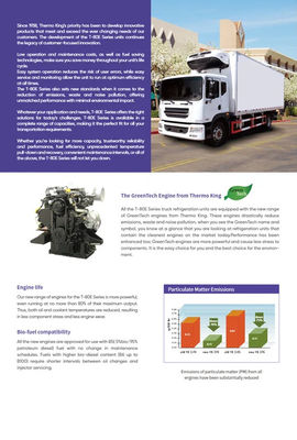 Unité de réfrigération Thermo King T-780E T-880E T-1080E T-1280E Pour système de refroidissement