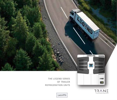 THERMO KING nouveau modèle d'unité de réfrigération de remorque Legend L-1880 30/50 marché Asie-Pacifique meilleure économie de carburant et performances de refroidissement plus élevées