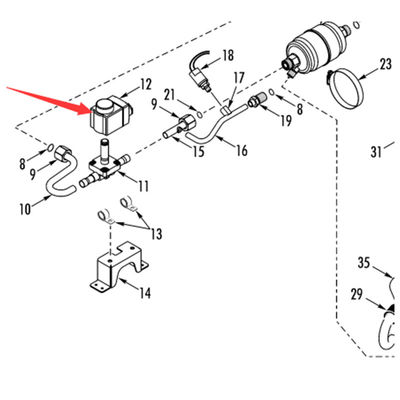 Bobine d'électrovanne de chauffage 12V 415047 24V 415051 Modèle 415047 d'origine Thermo King RV200