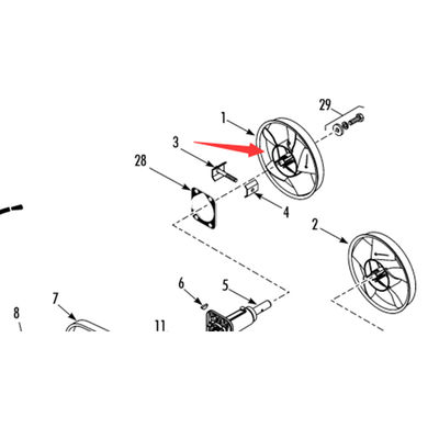 Modèle 781307/781306 Thermo King T-880Pro lame de ventilateur d'évaporateur originale, couleur blanc/noir