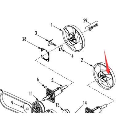 Modèle 781307/781306 Thermo King T-880Pro lame de ventilateur d'évaporateur originale, couleur blanc/noir