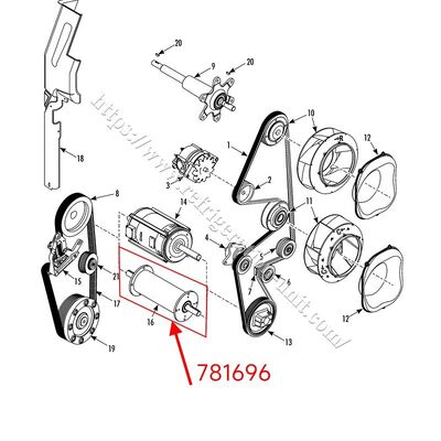 781696 arbre de transmission CROSS SHAFT arbre de transmission disponible pour SLXi/SLXe 100 200 300 400 THERMOKING pièces détachées de remorques