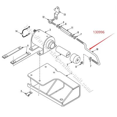 130996 THERMOKING SP groupe frigorifique Tirant - solénoïde de carburant, pièces de rechange T-M/T-R