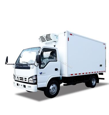 Châssis de camion de marque japonaise Isuzu 100p avec caisse réfrigérée de 4,1 mètres de longueur avec unités de réfrigération THERMO KING RV380V 4X2 Mini 3 tonnes camion réfrigéré avec congélateur de 2 tonnes