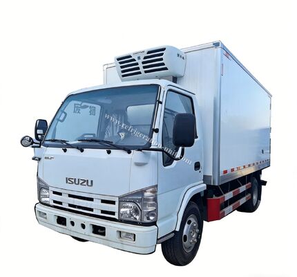Châssis de camion de marque japonaise Isuzu 100p avec caisse réfrigérée de 4,1 mètres de longueur avec unités de réfrigération THERMO KING RV380V 4X2 Mini 3 tonnes camion réfrigéré avec congélateur de 2 tonnes