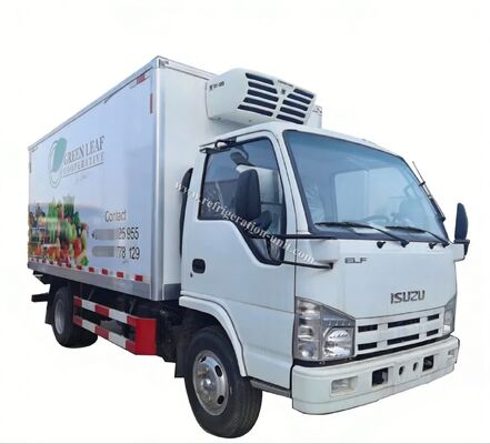 Châssis de camion de marque japonaise Isuzu 100p avec caisse réfrigérée de 4,1 mètres de longueur avec unités de réfrigération THERMO KING RV380V 4X2 Mini 3 tonnes camion réfrigéré avec congélateur de 2 tonnes