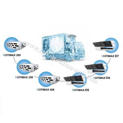 Citimax modèle D6 Unité de réfrigération transicold de transporteur disponible pour le camion de 4,5-5,5 mètres de longueur de la boîte réfrigérée 24V véhicule à entraînement direct remplacer le Citimax 600